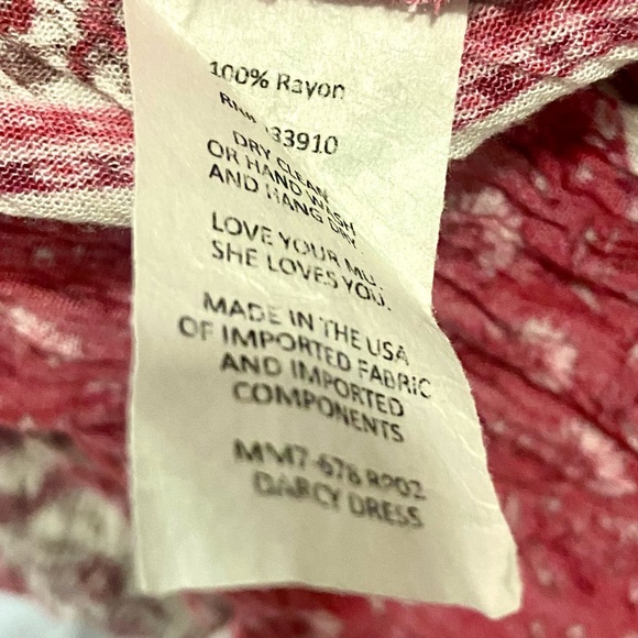 Show Me Your Mumu Red Paisley Dress Sz S - Picture 7 of 10